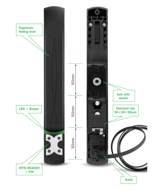 Kentix Rack Handle RFID/PIN