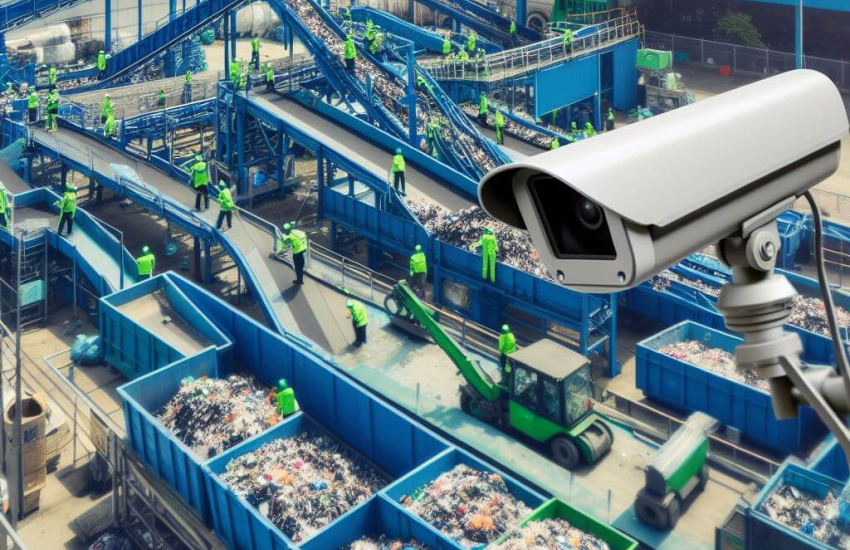 Recycling Operations with Real-Time Video Surveillance